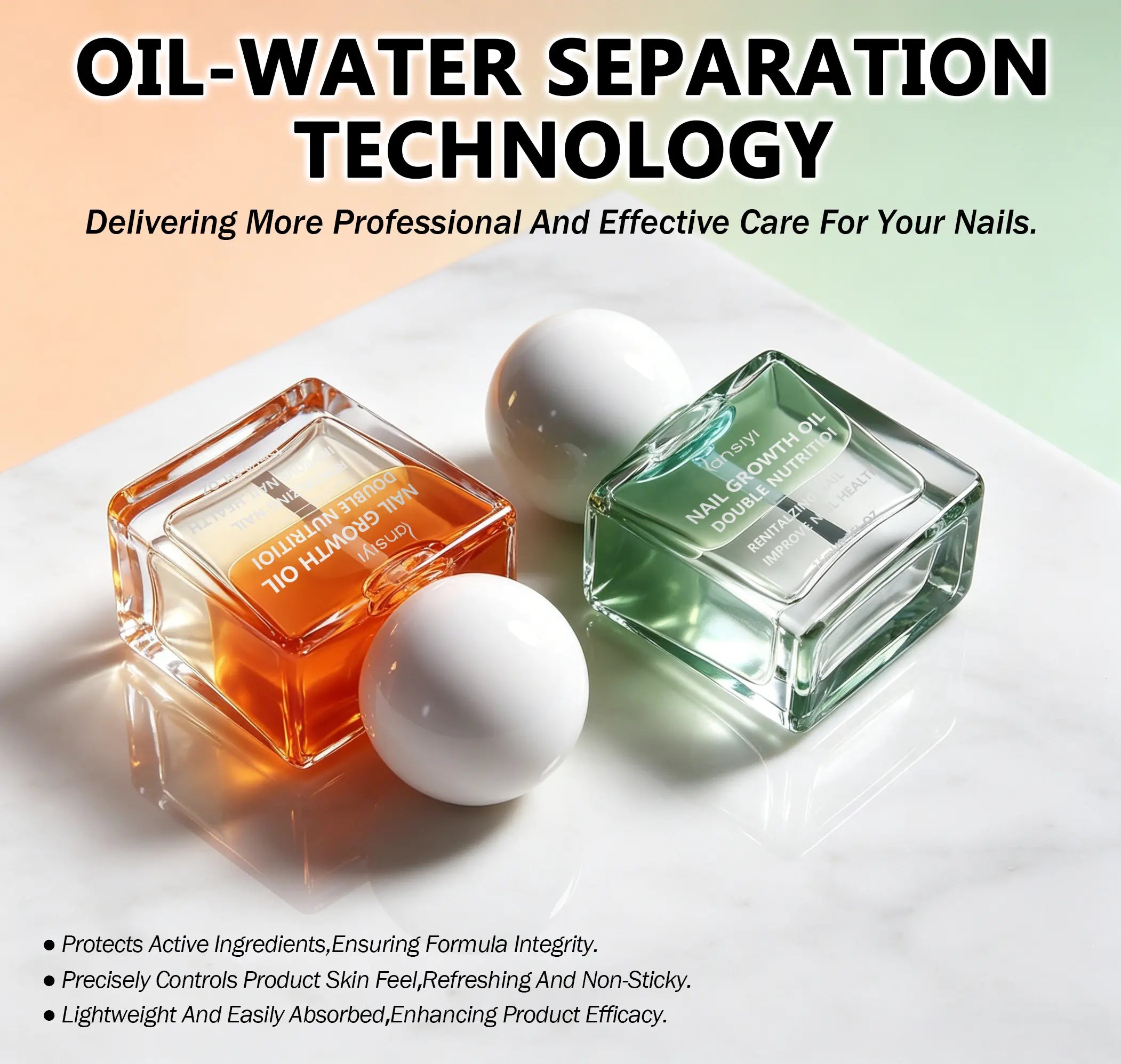 Vitamin & Keratin Nail Growth Oil - Moisturizing, Strengthening, Brightening Repair for Fragile Brittle Nails' Overall Health，Cuticle Oil, Nail Serum, Damaged Nails, Nail Nourishment, Natural Nail Oil,Nail Health