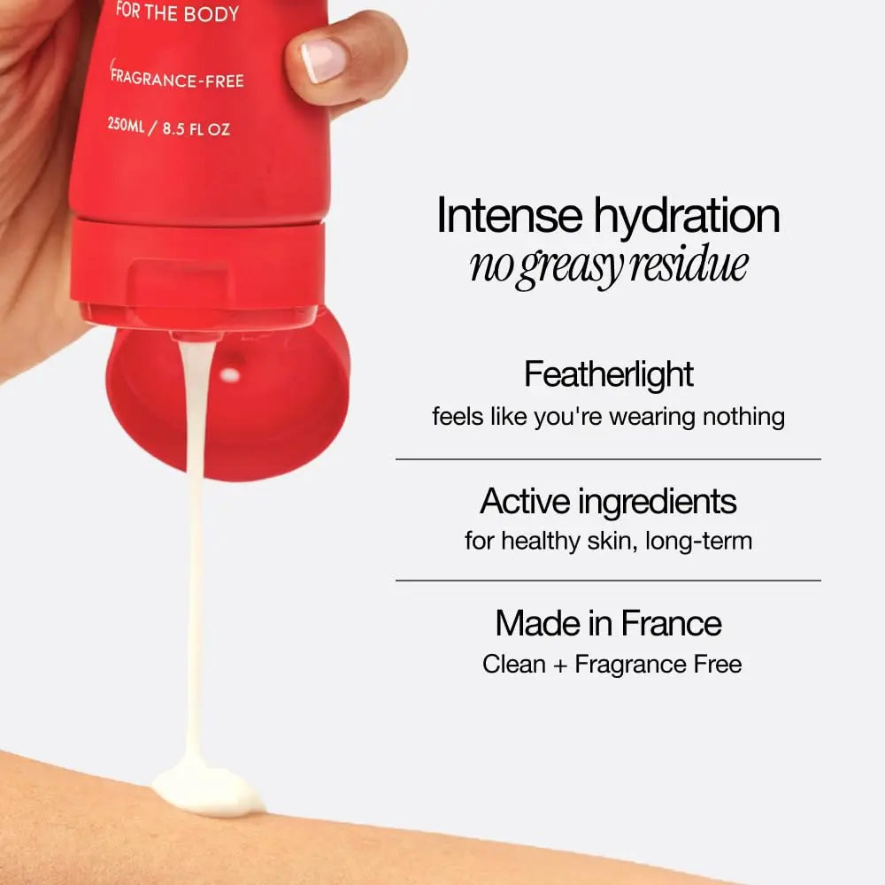 Summer Skin: Hydrating Body Serum+Lotion, No Residue Hydration, Fragrance Free Body Care for Skin Repair