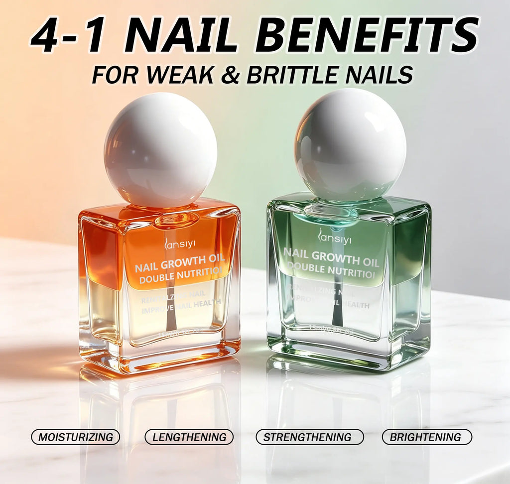 Vitamin & Keratin Nail Growth Oil - Moisturizing, Strengthening, Brightening Repair for Fragile Brittle Nails' Overall Health，Cuticle Oil, Nail Serum, Damaged Nails, Nail Nourishment, Natural Nail Oil,Nail Health