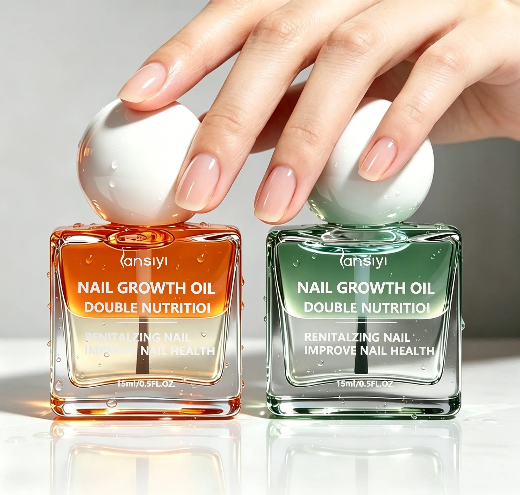 Vitamin & Keratin Nail Growth Oil - Moisturizing, Strengthening, Brightening Repair for Fragile Brittle Nails' Overall Health，Cuticle Oil, Nail Serum, Damaged Nails, Nail Nourishment, Natural Nail Oil,Nail Health