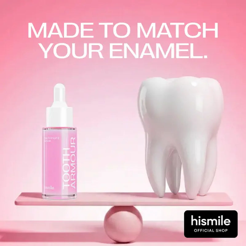 Hismile Tooth Armour Fluoride Free Toothpaste Serum, Nano Hydroxyapatite Toothpaste, Appropriate for Sensitive Teeth, Supports Tooth Enamel, Niacinamide Toothpaste, Advanced Enamel Support | 60 Ml