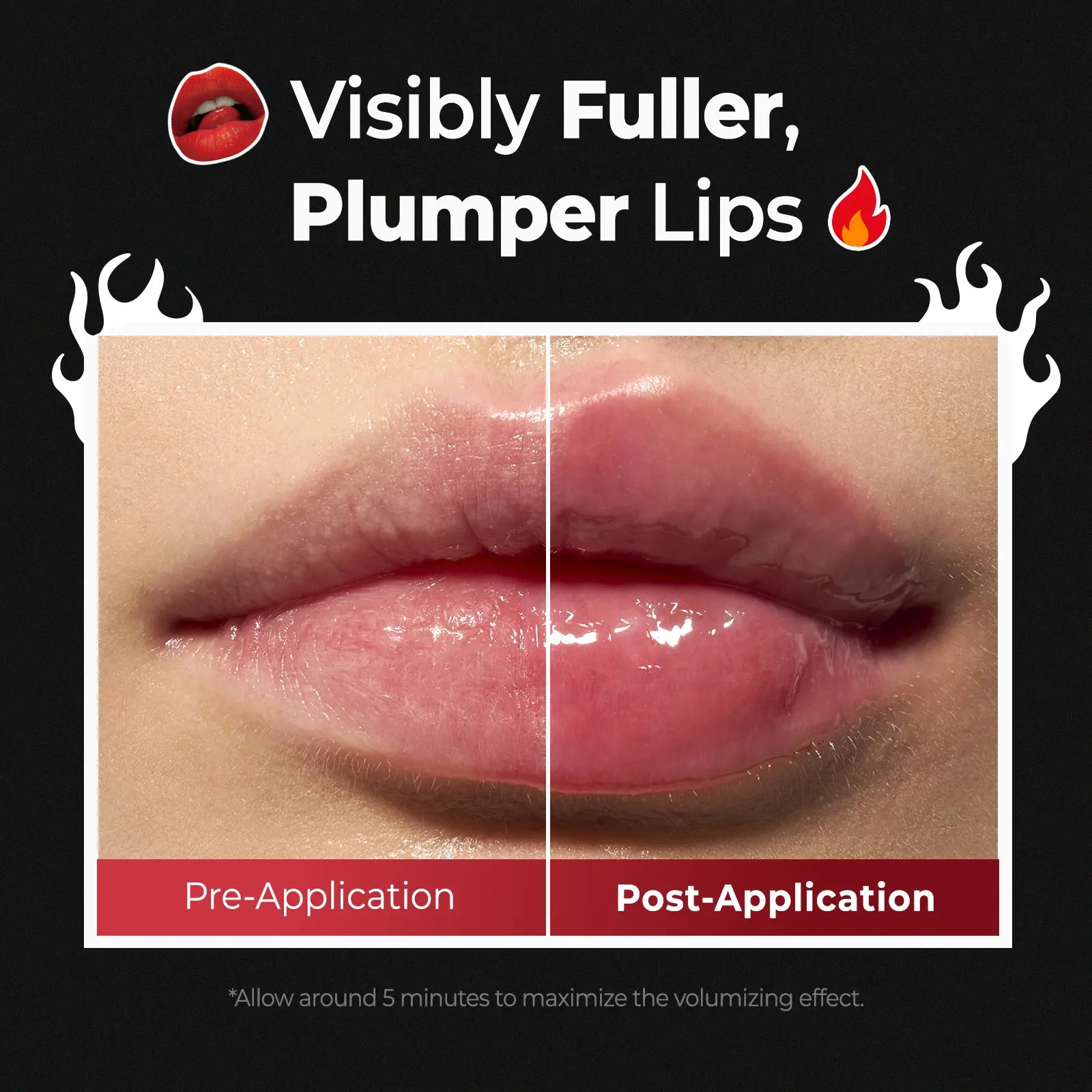 [Laka] Spicy Lip Plumper — Fuller-Looking Lip Plumper Gloss, Non-Sticky, High-Shine Finish